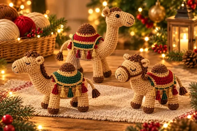 Chameaux en amigurumi